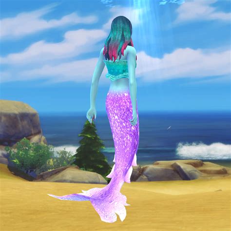 Zaneida The Sims 4 Luminous Water Mermaid Tail Island Living