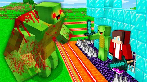 EVIL MIKEY MUTANT Vs The Most Secure House In Minecraft Maizen YouTube