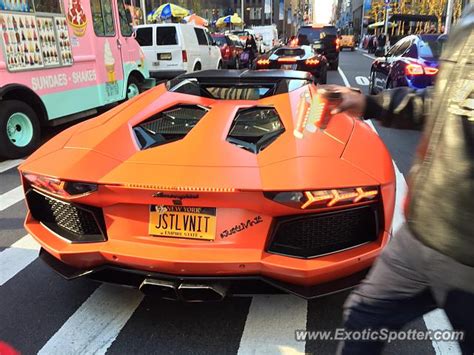 Lamborghini Aventador Spotted In New York City New York On 12172016