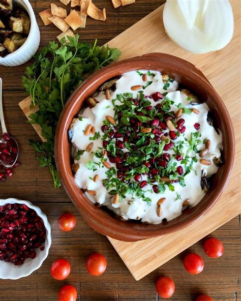 Eggplant Fatteh Using Baked Eggplants And Pita Feminologie