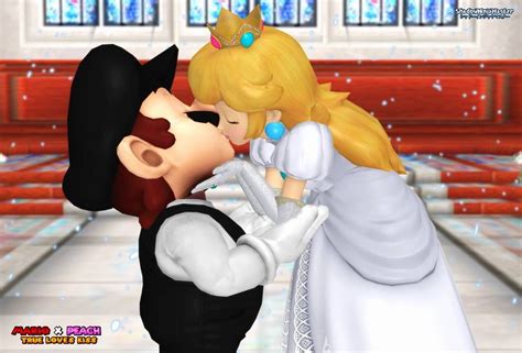 Princess Peach Kisses Mario