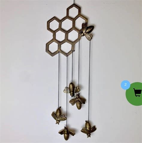 Bee Windchime Wind Chimes Outdoor Decor Decor