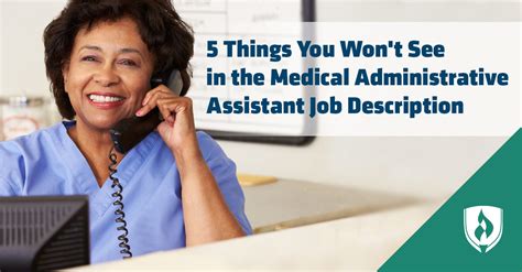 5 Things You Wont See In The Medical Administrative Assistant Job Description Rasmussen