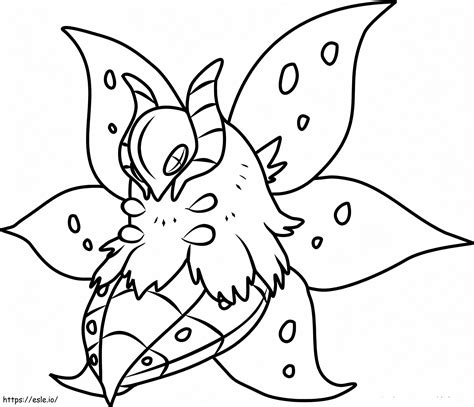 printable volcarona coloring pages pokemon ready for download