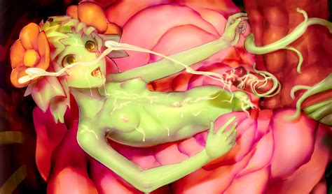 Rule 34 Breasts Censored Cum Flower Green Eyes Penis Plant Girl 541732