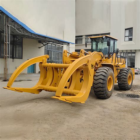 Wheel Loader Construction Machinery Ton Front End Loader With Log