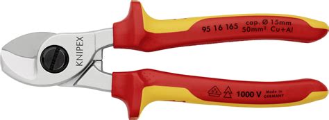 Pince coupe câbles VDE Knipex 95 16 165 Adapté pour technique d