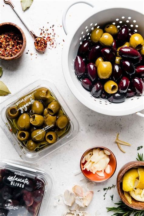 Citrus And Herb Marinated Olives Olive Recipes Marinated Olives