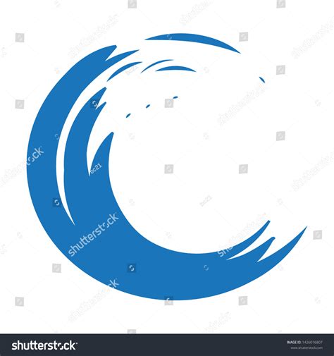 Ocean Wave Vector Logo Icon Stock Vector (Royalty Free) 1426016807 ...