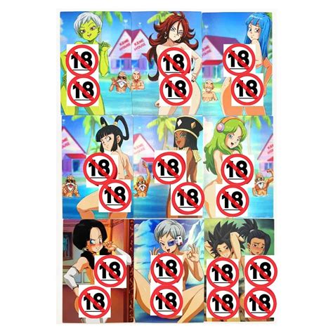 9pcs Set Z Videl Bulma Acg Sexy Nude Toys Hobbies Hobby Collectibles Game Collection Anime Cards