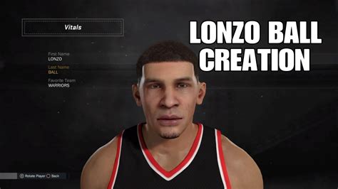 How To Create Ucla Superstar Lonzo Ball Nba K Mypark Youtube