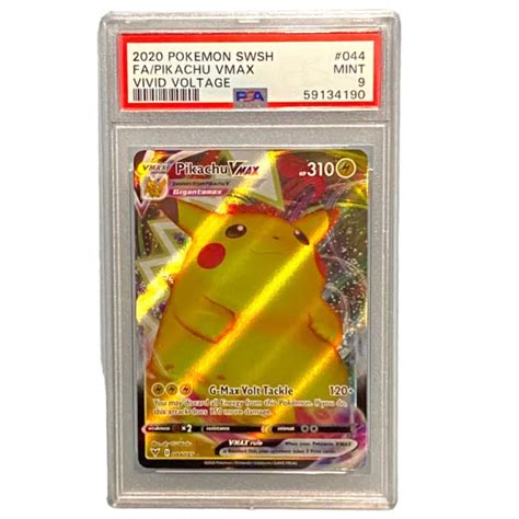 Pokemon Swsh Vivid Voltage Pikachu Vmax Full Art Card Psa