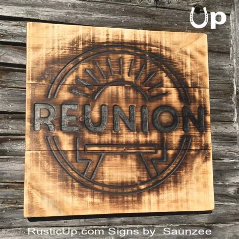 Wood Burn Signs Rustic Up