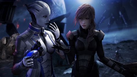 Wallpaper Mass Effect 3 Liara T Soni Video Games Digital Art