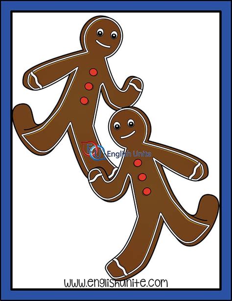 Gingerbread Man Running Gingerbread Man English Unite Clip Art