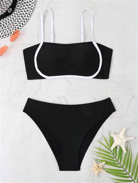 Teen Girls Color Block Bikini Set SHEIN USA