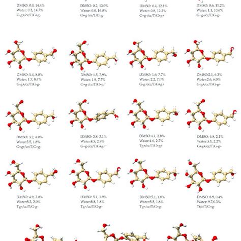 Geometries Of The Most Stable Conformers I E Conformers With