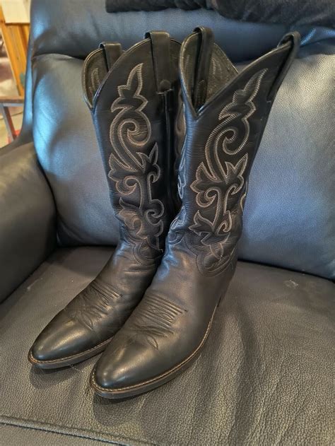 Vintage Justin Mens Used Cowboy Boots Gem