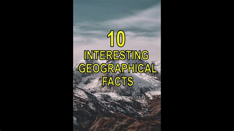 Interesting Geographical Facts Youtube