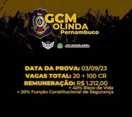 COMO FUNCIONA O CONCURSO PARA GCM DE OLINDA PE Loja Virtual