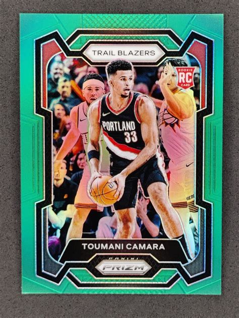 Panini Prizm Toumani Camara Rookie Green Prizm Trail