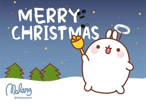 Merry Christmas Molang By Leyfzalley Deviantart On Deviantart Cute