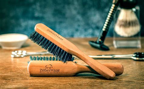 Zilberhaar Regular Beard Brush — Soft Boar Bristle Beard Brush Soft