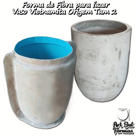 Forma De Fibra Para Fazer Vaso Vietnamita Origem Tam 2