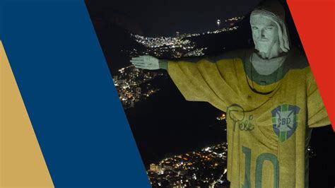 Christ the Redeemer statue dons Pelé jersey as Rio marks one year since