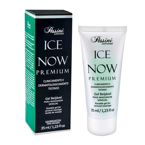 Ice NOW Premium Gel Gelado Comestível Menta Marroquina 35ml Pessini Sex shop Loja Pimenta