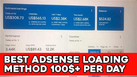 Free Adsense Loading Method Course Per Day Adsense Loading Trick