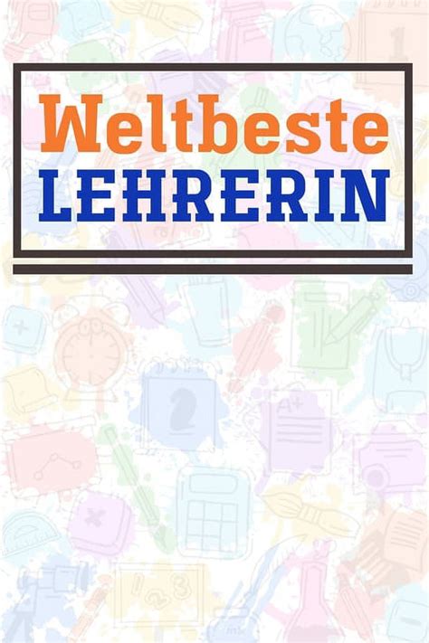 Weltbeste Lehrerin Liniertes DinA 5 Notizbuch für Lehrerinnen und