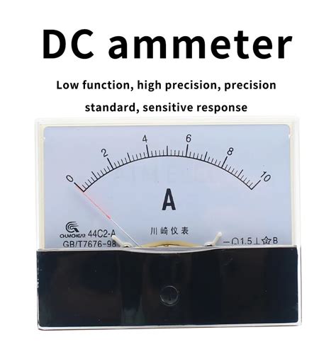 C Dc Ammeter Analog Panel Pointer Ammeter Dc A A A A A A