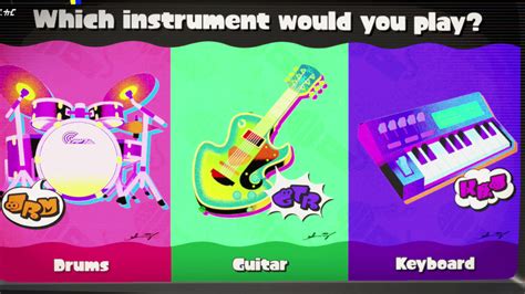 Drums Guitar Keyboard Splatfest Winner Splatoon 3 Shacknews