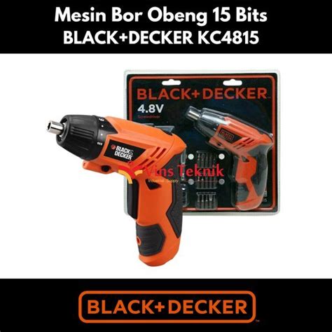 Jual Screwdriver Kc Black Decker Cordless Bor Baterai Kc Di