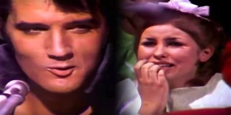 Elvis Performs "Blue Christmas" Live in 1968 and Girl In Crowd Appears to Have Mental Breakdown ...