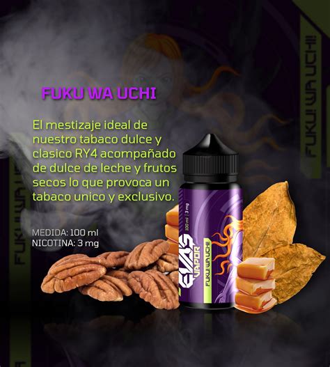 Liquidos Vapeador Evas Vapor Ml Mg Fuku Wa Uchi Vapeadores Oeste