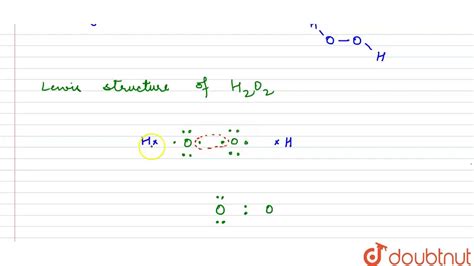 Draw The Lewis Structure Of H2o2 Draw Easy