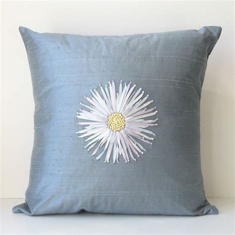 Chrysanthemum Silk Ribbon Embroidery Pillow