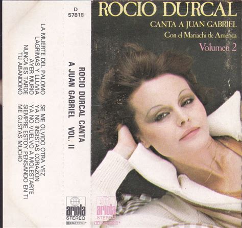 Canta a juan gabriel volumen 2 de Rocío Dúrcal 1978 100 gr Ariola