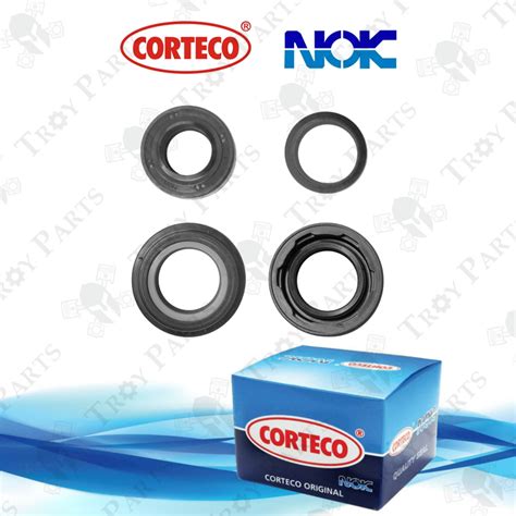 Pc Nok Corteco Power Steering Gear Rack Box Oil Seal Repair Kit Set