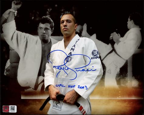 Royce Gracie Signed Ufc 8x10 Photo Inscribed Ufc Hof 2003 Pa