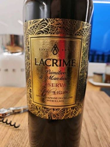 Lacrime Primitivo Di Manduria Riserva Vivino