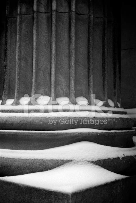 Doric Order Column With Snow Stock Photo | Royalty-Free | FreeImages