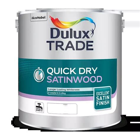 Dulux Trade Quick Dry Satinwood Paint Wood Finishes Direct