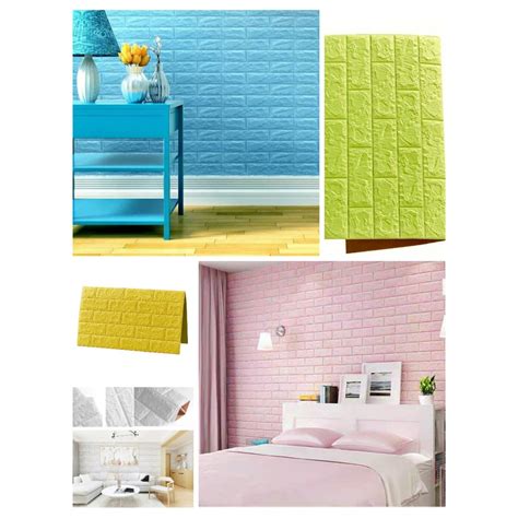 Jual Wallpaper D Foam Model Batu Bata Wallpaper Brick Foam Bata D