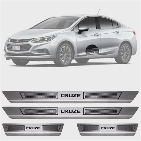 Soleira De A O Inox Escovado Chevrolet Cruze Portas