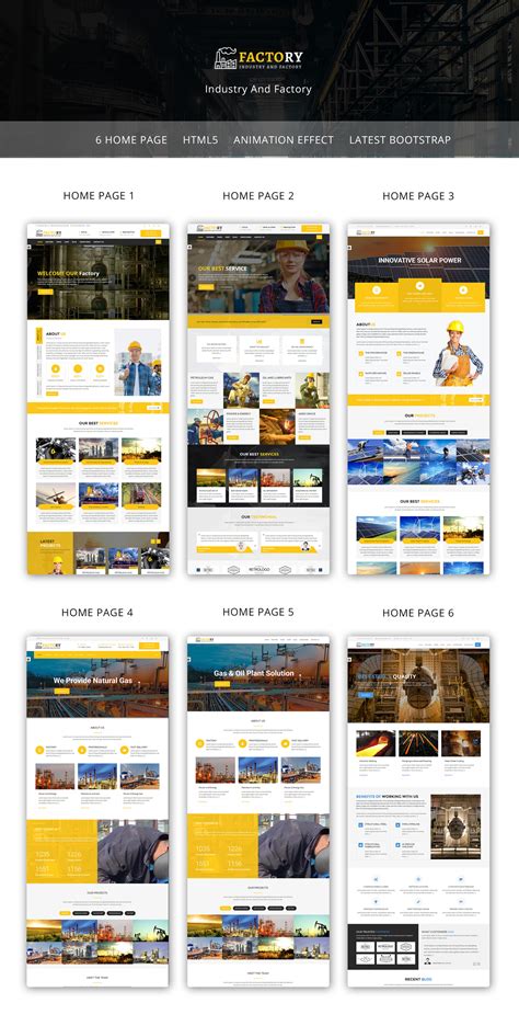 Factory : Factory & Industrial HTML Website Template