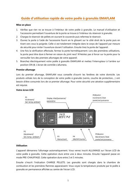 Pdf Guide Dutilisation Rapide De Votre Po Le Granul S Emaflam