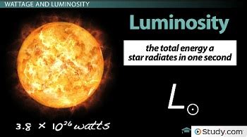 Luminosity of a Star | Overview, Formula & Measurement - Lesson | Study.com